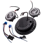 7" Round Led Headlight & 4.5 Fog Lamp Fit For Harley Touring / Softail. Fixed Price $38.68.