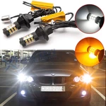 2X No Hyper Flash 1156 7056 BA15S Switchback Led Kit For Drl Turn Signal Lights. Fixed Price $22.96.