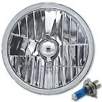 7" Crystal Headlight H4 Halogen White Bulb Headlamp Fits Harley Motorcycle. Fixed Price $37.95.