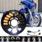 7" Inch Led Headlight Amber Turn Signal Lights & White Drl For Harley Motorcycle. Fixed Price $40.98.