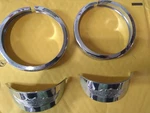 Harley Davidson Passing Lamp Rings And Chrome Eagle Wing Visors. Fixed Price $39.99.