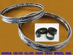 Fit Honda CB160 CL160 CB96 CB93 Steel Wheel Rim Set+tape Rubber #BI855#. Fixed Price $96.90.