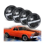 Uni-shine 3/4'' 5.75 Inch Led Headlight Round 4PCS Reflector Hi/lo Beam Wit.... Fixed Price $111.31.