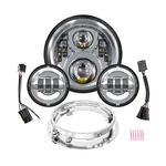 7 Inch Led Motorcycle Headlight With 4.5 Fog Lights Passing Lamps Dot Sa.... Fixed Price $156.28.