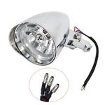 12V Motorcycle Headlight Chrome Visor For Bobber Chopper Dyna. Fixed Price $44.99.
