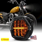 For Harley Dyna Stree Bob Super Glide Wide Low Rider Led Round 5.75" Headlight. Fixed Price $90.99.