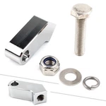 Chrome Moto Headlight Mounting Block Bracket For Harley Custom 3/4" I.d. Wide. Fixed Price $14.85.