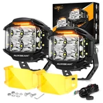 Auxbeam 4" Led Work Light Bar Spot Pods Offroad Truck Atv Driving Fog Lamp Drl. Fixed Price $144.49.