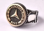 925 Sterling Solid Silver Custom Made Logo Bikers Gothic Ring RS-1629. Fixed Price $134.74.
