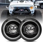 Cowone Inch Round Led Headlights Jeep Wrangler Jku Lj Cj Tj 1997-2018 High. Fixed Price $144.90.