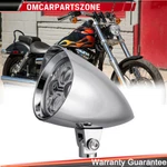 For Harley Softail Dyna Ultima Led Motorcycle Chrome Visor Bullet Headlight Lamp. Fixed Price $75.95.