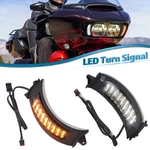Front Led Vent Turn Signals Side Marker Light Black Kit For Road Glide 2015-2022. Fixed Price $51.99.