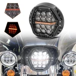 Brightest For Harley Street Glide 2006-2017 Round 7" Led Headlight Amber Running. Fixed Price $117.01.