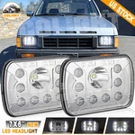 2PC 180W 7X6" 5X7" Chrome Led Headlights High/lo Neam For Nissan Pickup Hardbody. Fixed Price $43.88.