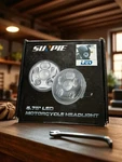 Sunpie Motorcycle 5-3/4 5.75 Silver Halo Led Headlight For Harley Dyna Street +. Fixed Price $14.99.
