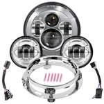 Wisamic Motorcycle Led Headlight 7 Inch, 4.5 Passing Lamps Fog Lights An.... Fixed Price $136.68.