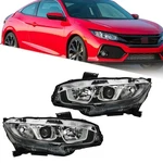 For Honda Civic 2016-2020 Halogen Projector Headlights Headlamp Clear Left-right. Fixed Price $75.55.