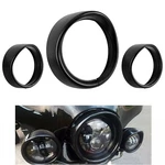 For Harley 7" Headlight Lights 4.5" Passing Fog Lamp Visor Trim Ring Bezel Cover. Fixed Price $39.24.