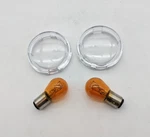 2008 Harley-davidson Fxcw Oem Turn Signal Clear Lens & Bulbs 69226-09. Fixed Price $24.99.