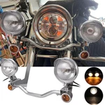 Spot Passing Lights Lamps Turn Signals Bar Kit For 1994-2013 Harley Road King. Fixed Price $92.99.