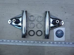 1973 Suzuki TS100 Honcho S21081) Chrome Front Fork Ears Headlight Mounts Set. Fixed Price $28.74.