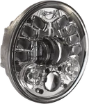 J & 5.75" Adaptive Motorcycle Headlight Chrome Plug-n-play H4-STYLE 0555101. Fixed Price $434.89.