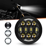 Black 5-3/4" 5.75 80W Led Motorcycle Headlight For Harley Sportster Dyna Softail. Fixed Price $29.99.