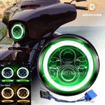 7"INCH 150W Led Halo Headlight Green Drl For Harley Davidson Dyna Switchback Fld. Fixed Price $30.99.