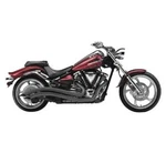 Black Cobra Swept Into Exhaust 2008-2016 Yamaha Raider XV1900C. Fixed Price $1102.95.