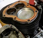 Copper Head Gaskets For 1930 - 1935 Harley Vl Motor With 7 Bolts. Fixed Price $54.00.