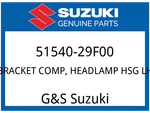 Suzuki Oem Part 51540-29F00 Bracket Headlamp Housing. Fixed Price $58.12.