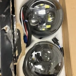 Lx-light 7'' Round Black Led Headlight High Low Beam. Fixed Price $40.00.