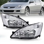For 2003-2007 Honda Accord 2/4DR Chrome Headlights Clear Corner Lamps Left+right. Fixed Price $76.99.
