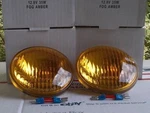 Amber Sealed Beam 12V Fog Lights Lamp Fit Harley Davidson Pair New 4.5" 1/2. Fixed Price $50.95.