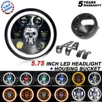 5.75" 5-3/4 Rgb Led Headlight & Bucket Housing For Harley-davidson Motorcycle. Fixed Price $70.99.