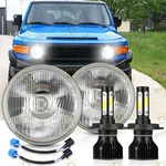 For Fj Cruiser 2007-2014 Inch Glass Round Led Headlight Combo Hi/lo Beam Bulbs. Fixed Price $39.99.
