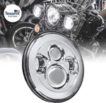 True Mods 7" Led Headlight For Harley Davidson Chrome-finish H4 Converters Plu. Fixed Price $69.14.