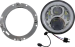 Custom Dynamics PG-7-13-C 7" Headlamp With Mounting Ring Chrome. Fixed Price $279.95.