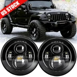 Pair 7" Round Led Headlights High Low Beam For Jeep Wrangler Jk Tj Lj Cj Trucks. Fixed Price $48.06.