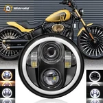 3/4" 5.75 Inch Haloled Headlight Hi/lo Drl For Harley-davidson Iron XL883N. Fixed Price $30.99.