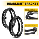 2PC 7" Round Black Led Headlight Mounting Bracket Ring Car For Motorcycle Jeep. Fixed Price $35.14.