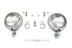 12 Volt 4 1/2 Chrome Spotlamp Kit For Harley-davidson. Fixed Price $153.40.