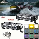 2PCS 4" Inch Yellow White High Front Led Grill Projector Lens Spot Lights. Fixed Price $53.48.