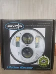 5.75" Rivco Illuminati Led Headlight Chrome Face Clear Lens. Fixed Price $169.00.