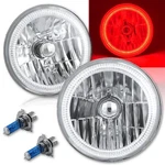 7" Red Cob Led Angel Eye H4 Headlamp Headlight Halogen 60W Bulb Pair. Fixed Price $144.46.