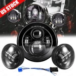For Harley-davidson Dyna Fat Bob Softail 7" Led Headlight + Passing. Fixed Price $57.81.
