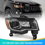 Passenger Halogen Projector Headlights For Jeep Grand Cherokee 2017-2021 W/ Bulb. Fixed Price $87.99.