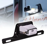 Chrome 12V Dc Bracket-mount Dot Led License Plate Light For Boat Trailer Utv Atv. Fixed Price $12.99.