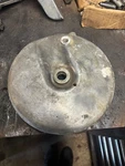 1958-73 Harley Davidson Front Brake Backing Plate Hydra Glide. Fixed Price $75.00.
