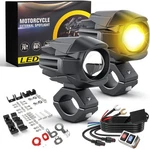 Braveway Motorcycle Fog Lights 60W 18000LM 9 Modes MOTO-F-1 Lens, Black. Fixed Price $116.37.